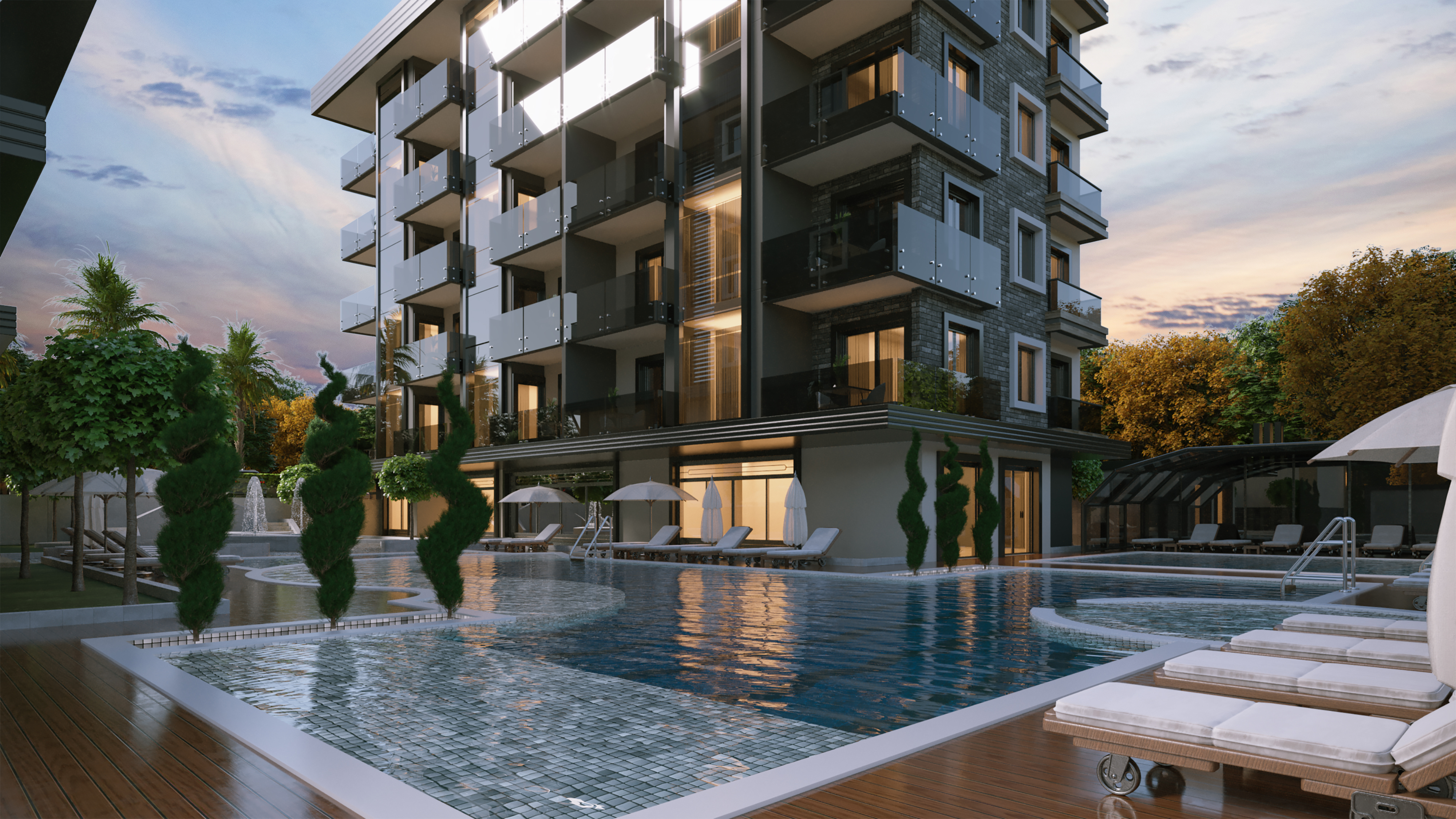 Alanya Kargicak apartments in an elite residential complex image