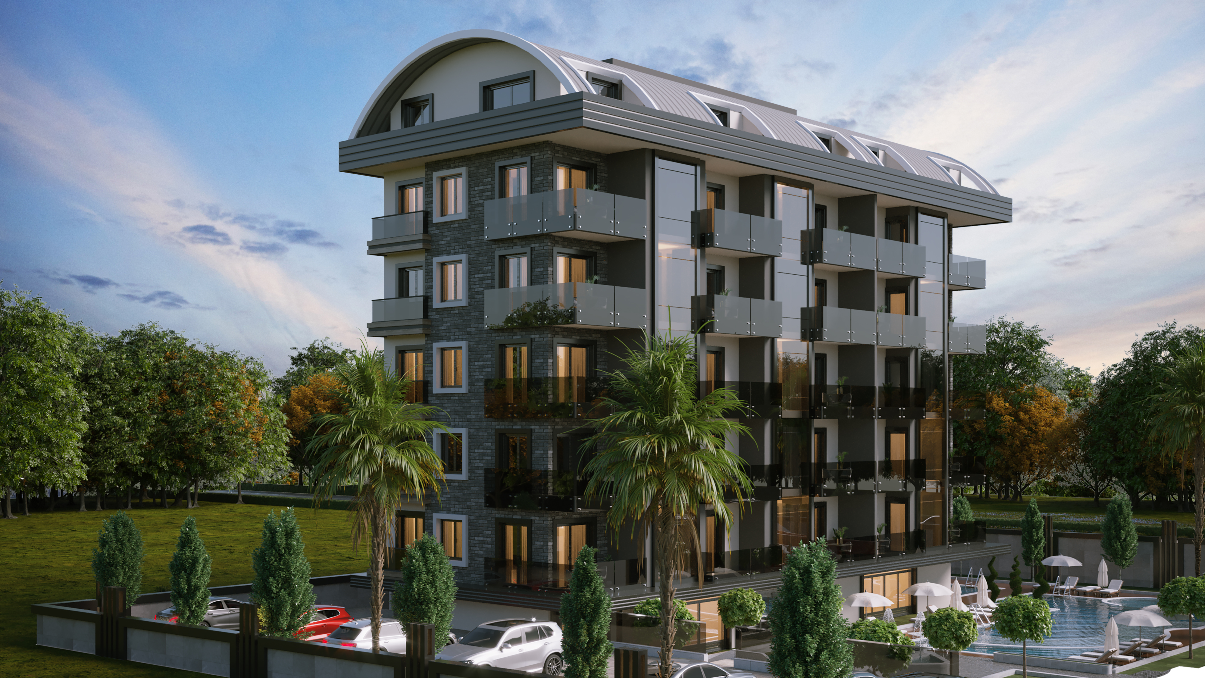 Alanya Kargicak apartments in an elite residential complex image