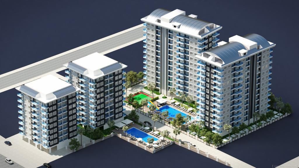 Luxury sales apartments on the coast in Alanya in Mahmutlar image