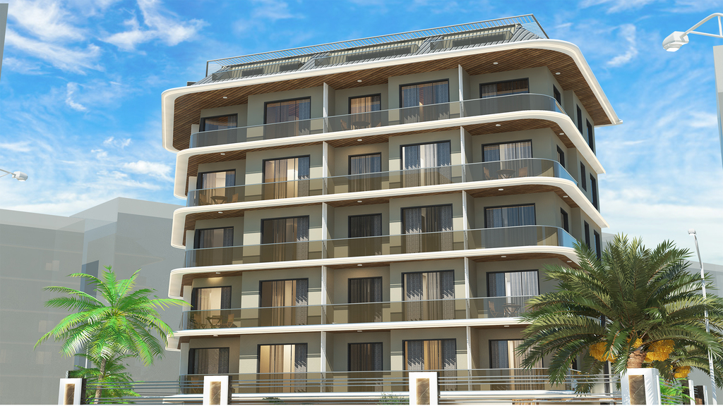 Apartments on the Mediterranean coast in the center of Alanya image