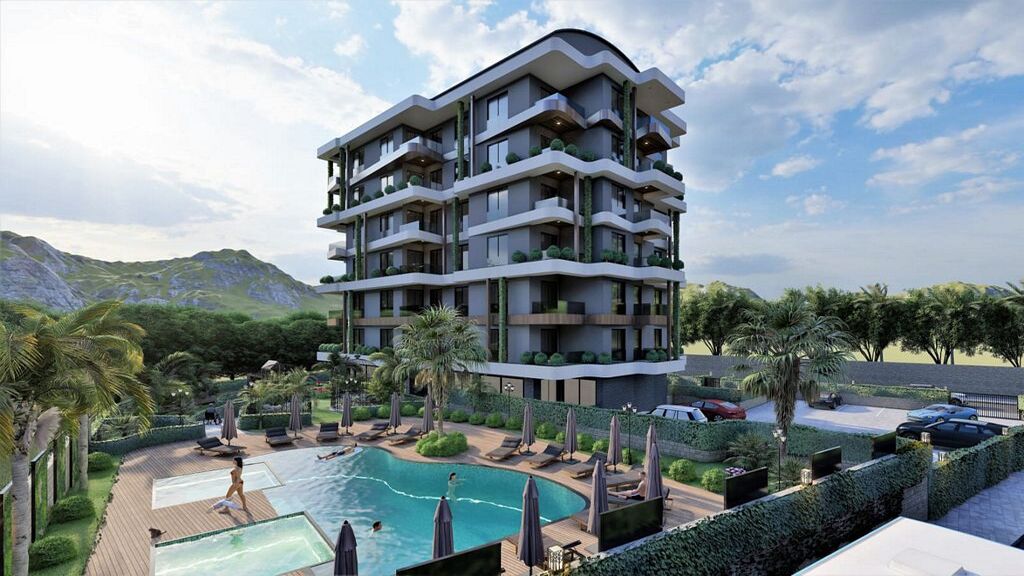 Modern residential complex in Alanya, Avsallar area image