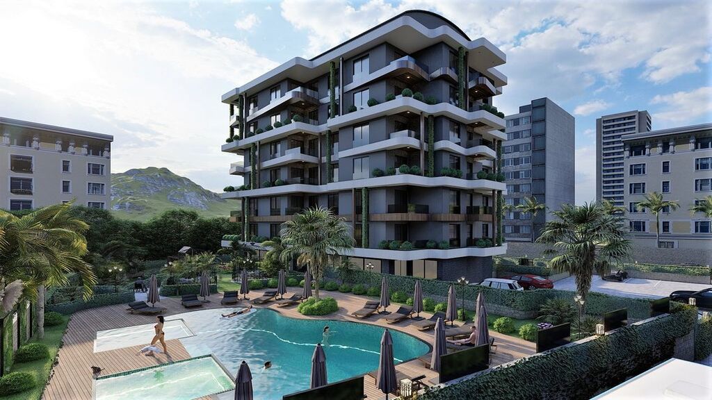 Modern residential complex in Alanya, Avsallar area image