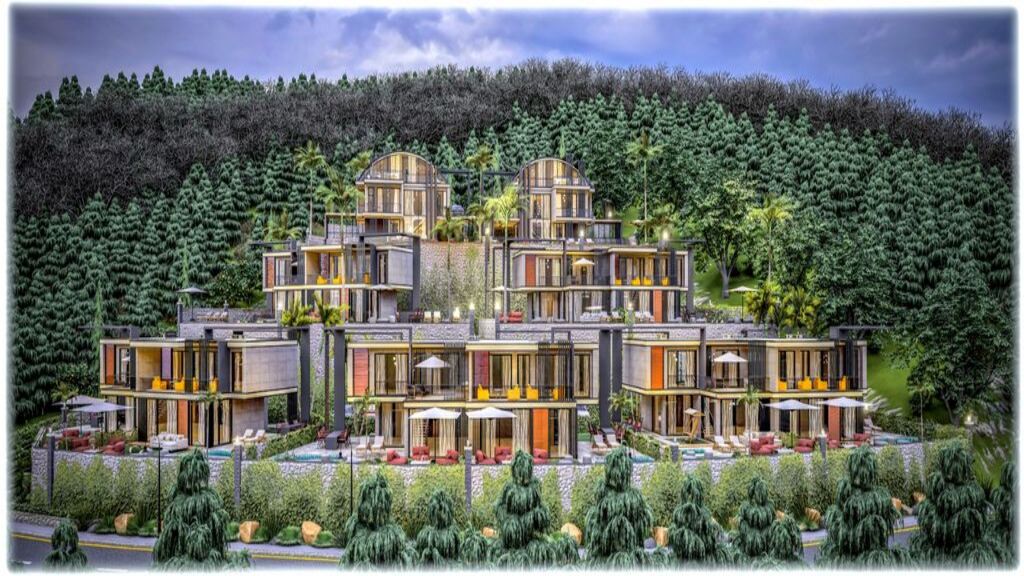 Complex of luxury villas in Alanya Kargicak image