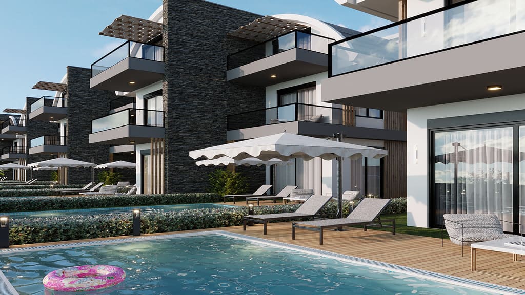 Elegant villas for sale in Alanya, Turkler area image