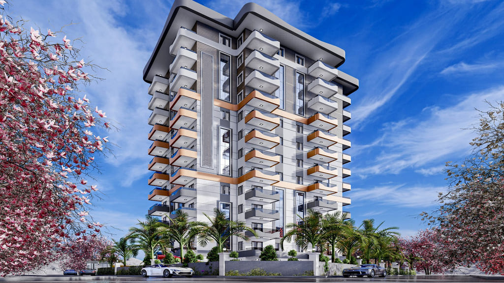 Apartments for sale at the project stage in Alanya, Mahmutlar district image