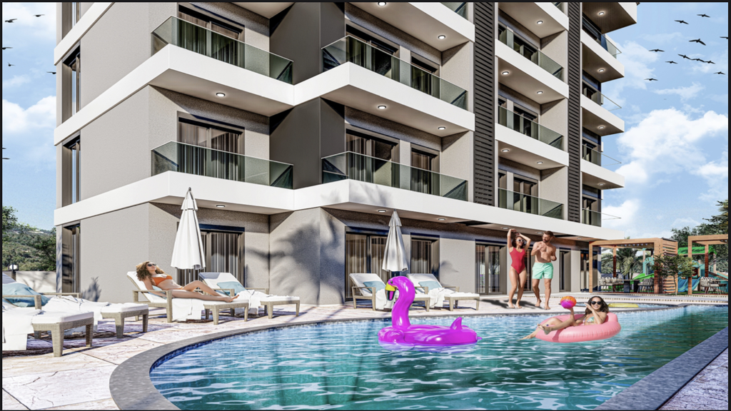 Apartments for sale at low prices in Alanya, Avsallar area image