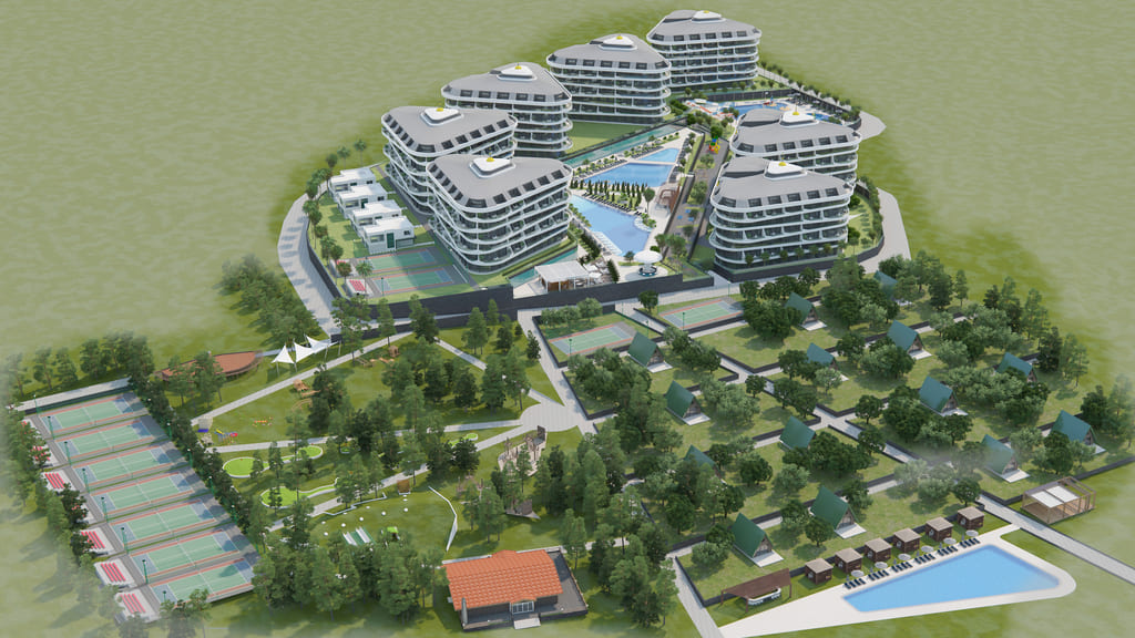 Start of sales of a grandiose project in Alanya, Kargicak district. image