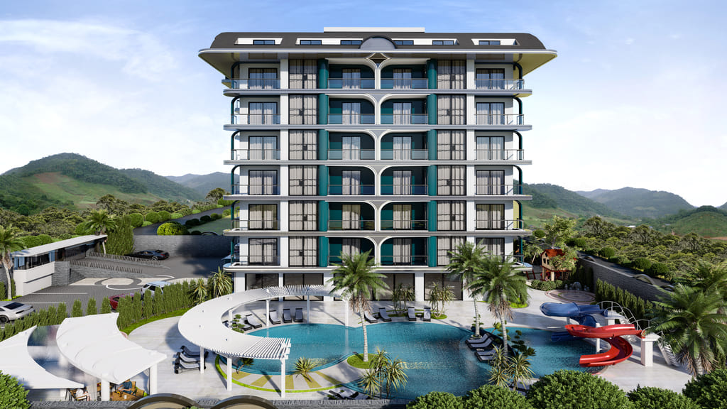 Apartments for sale at competitive prices at the project stage in Alanya image