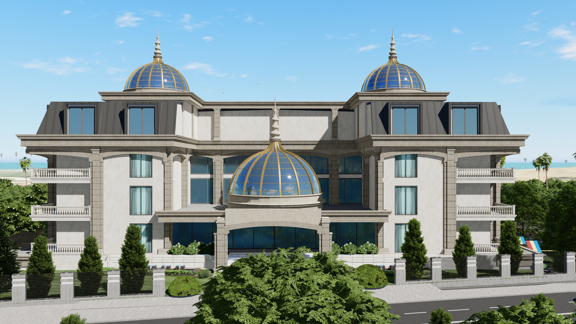 Luxury sea view complex image