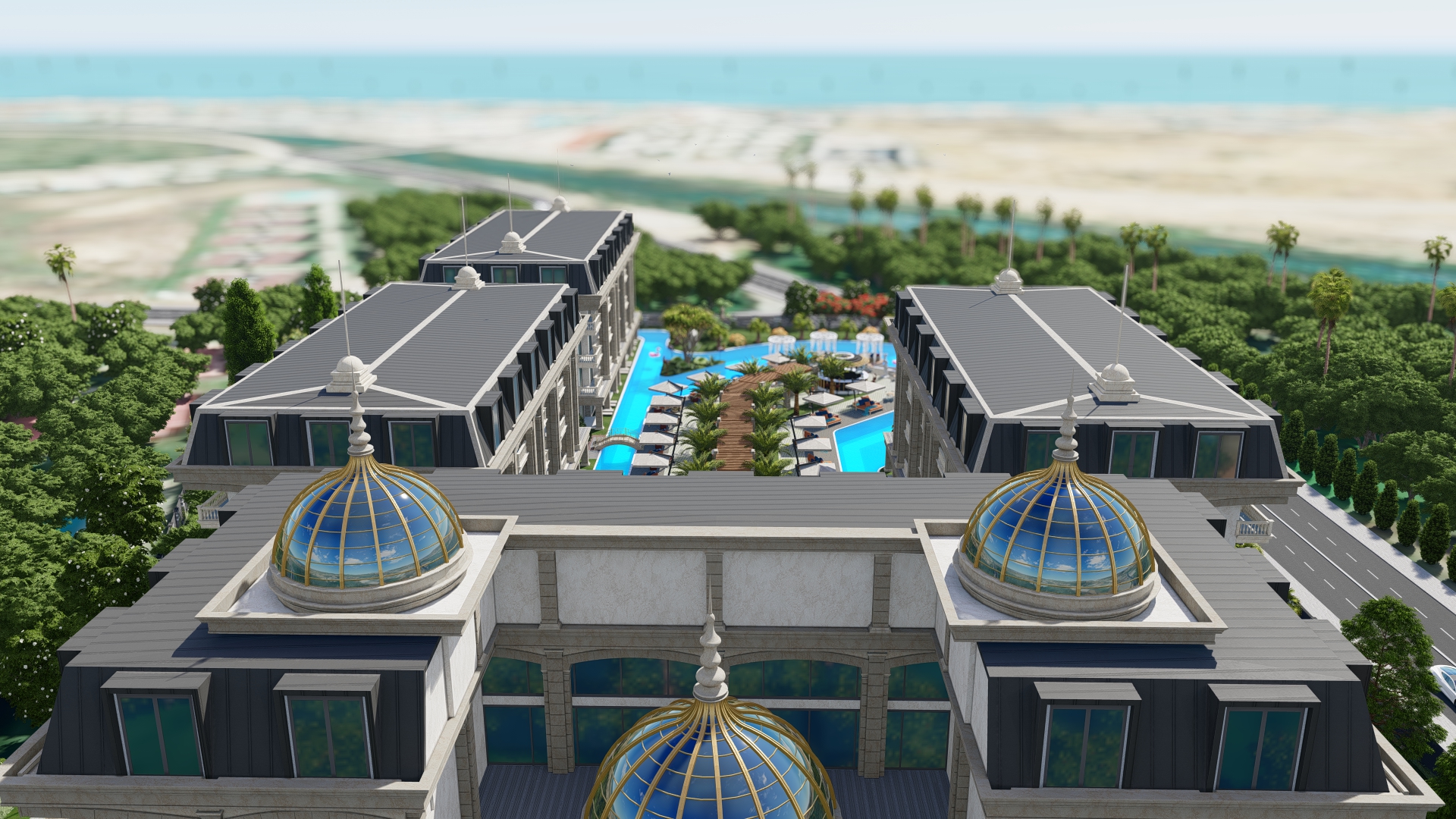 Luxury sea view complex image