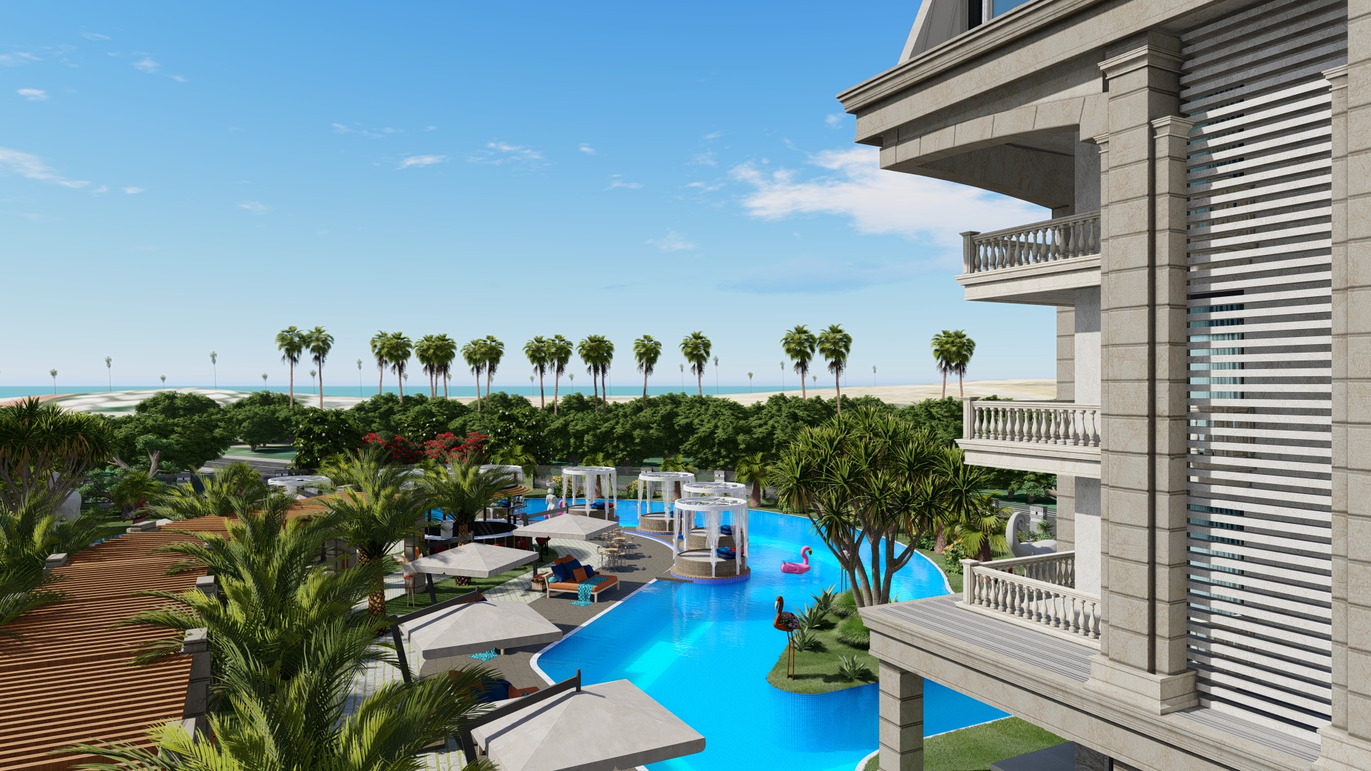 Luxury sea view complex image